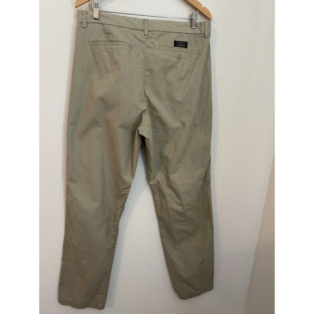 Banana Republic Gavin Chino Pants Mens 36x34 Beige Straight Leg Office 90s